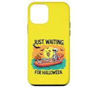 Esqueleto de Halloween con Arte de Playa con Bebida Carcasa para iPhone 12 Mini
