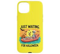 Esqueleto de Halloween con Arte de Playa con Bebida Carcasa para iPhone 15 Plus