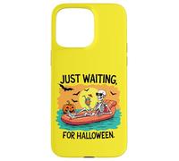Esqueleto de Halloween con Arte de Playa con Bebida Carcasa para iPhone 15 Pro MAX