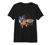 Esqueleto de Halloween Zombie Monster Truck Vampiro Camiseta Premium