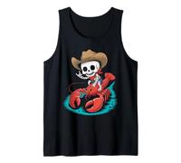 Esqueleto de Langosta Vaquero Cangrejo de río Camiseta sin Mangas