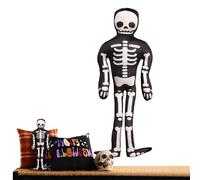 Esqueleto de peluche Halloween | Figura Peluche Esqueleto Halloween | Suave Calavera Abrazable para Decoración Hogar Oficina Sofá Cama Coche - Decoración para Casa Coche Sofá Cama Oficina