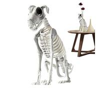 Esqueleto de perro | Esqueleto de huesos de cachorro, decoración de 17.3 x 12.2 pulgadas para festivales, dormitorio, actividades, entrada, reunión, fiesta, hogar
