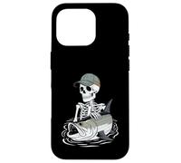 Esqueleto de Pesca de Lona para Halloween Carcasa para iPhone 16 Pro