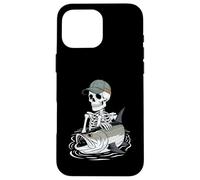 Esqueleto de Pesca de Lona para Halloween Carcasa para iPhone 16 Pro MAX