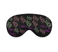 Esqueleto de pescado multicolor Ocean Life Sleep Eye Mask Blindfold ajustable Head Straps Eye Cover para mujeres, hombres, niñas y niños