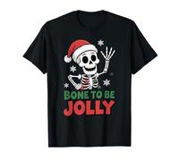 Esqueleto de Santa Bone to Jolly Funny Christmas Xmas Camiseta
