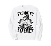 Esqueleto desordenado rodete Bandana Rosas promovidas a GILF Sudadera