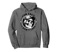 Esqueleto Divertido Dato Curioso No Me Importa Humor Sudadera con Capucha