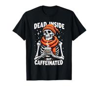 Esqueleto Divertido de Dead Inside But It's Pumpkin Spice Season Camiseta