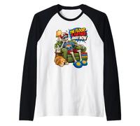 Esqueleto Divertido El Suelo está más lejos, Divertido envejecimiento de la generación X Camiseta Manga Raglan