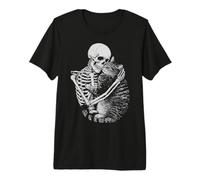 Esqueleto Familiar Gato Gothic | Witchcore Wicca Bruja Gatos Camiseta Premium