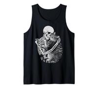Esqueleto Familiar Gato Gothic | Witchcore Wicca Bruja Gatos Camiseta sin Mangas
