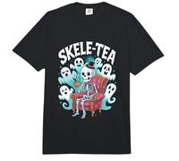 Esqueleto fantasmal Skele-Tea Vibes de Halloween Comfort Colors Adult Heavyweight T-Shirt