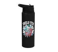 Esqueleto fantasmal Skele-Tea Vibes de Halloween Stainless Steel Insulated Water Bottle