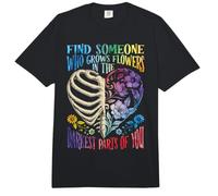 Esqueleto Floral, Costilla, Encuentra a Alguien, cultiva Comfort Colors Adult Heavyweight T-Shirt