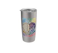 Esqueleto floral, costilla, encuentra a alguien, cultiva Vaso térmico de acero inoxidable de doble pared