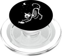 Esqueleto Gato Pez Luna Halloween Mamá Papá Niños PopSockets PopGrip para MagSafe