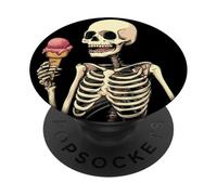Esqueleto guapo con helado para una mirada divertida PopSockets PopGrip Adhesivo