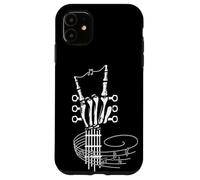 Esqueleto Guitarra Mano Rock On Rock Band Notas Music Carcasa para iPhone 11