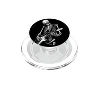 Esqueleto Guitarrista Música Rock Ilustración PopSockets PopGrip para MagSafe