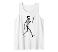 Esqueleto I Love You Hand Lenguaje de Signos ASL Día de San Valentín Camiseta sin Mangas