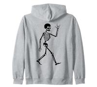 Esqueleto I Love You Hand Lenguaje de Signos ASL Día de San Valentín Sudadera con Capucha