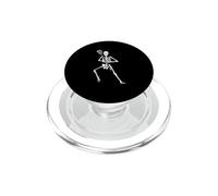 Esqueleto Lacrosse Divertido Halloween Fiesta Deporte Jugador Entrenador PopSockets PopGrip para MagSafe