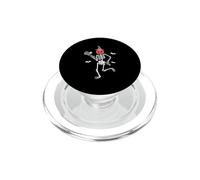 Esqueleto Lacrosse Divertido Halloween Fiesta Deporte Jugador Entrenador PopSockets PopGrip para MagSafe