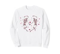 Esqueleto Love Dance | Lindo Romance gótico de San Valentín Sudadera