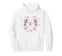 Esqueleto Love Dance | Lindo Romance gótico de San Valentín Sudadera con Capucha