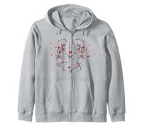 Esqueleto Love Dance | Lindo Romance gótico de San Valentín Sudadera con Capucha