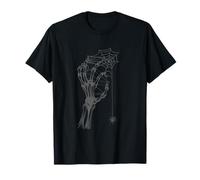 Esqueleto mano amor forma mostrando telaraña escalofriante estilo Camiseta