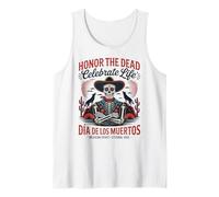 Esqueleto mexicano vintage Día de los Muertos Camiseta sin Mangas