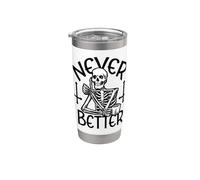 Esqueleto nunca mejor Vaso térmico de acero inoxidable de doble pared