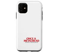 Esqueleto Once A Metalhead Siempre Una Cabeza De Metal Punk Carcasa para iPhone 11