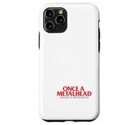Esqueleto Once A Metalhead Siempre Una Cabeza De Metal Punk Carcasa para iPhone 11 Pro