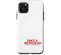 Esqueleto Once A Metalhead Siempre Una Cabeza De Metal Punk Carcasa para iPhone 11 Pro MAX