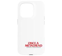 Esqueleto Once A Metalhead Siempre Una Cabeza De Metal Punk Carcasa para iPhone 15 Pro