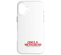 Esqueleto Once A Metalhead Siempre Una Cabeza De Metal Punk Carcasa para iPhone 16 Plus