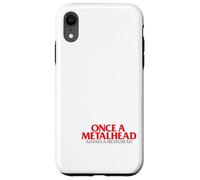 Esqueleto Once A Metalhead Siempre Una Cabeza De Metal Punk Carcasa para iPhone XR