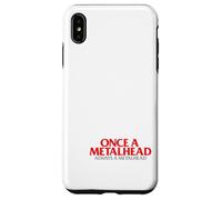 Esqueleto Once A Metalhead Siempre Una Cabeza De Metal Punk Carcasa para iPhone XS MAX