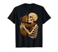 Esqueleto Oso Halloween zoológico Animal Vida Silvestre Temporada Espeluznante Camiseta