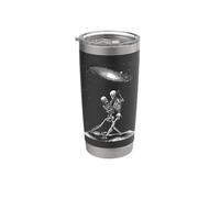 Esqueleto Pareja Bailando Bajo la Galaxia Gótico Celestial Vi Vaso térmico de acero inoxidable de doble pared