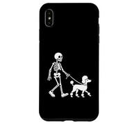 Esqueleto paseando a un Perro - Spooky Halloween Dog Lover Carcasa para iPhone XS MAX