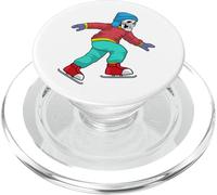Esqueleto Patinaje sobre Hielo Patines de Hielo PopSockets PopGrip para MagSafe