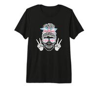Esqueleto Patriota del Orgullo brit Camiseta Premium