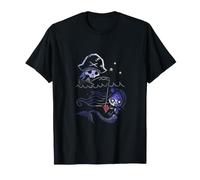 Esqueleto Pirata bajo la luz de la Luna - Diseño Espeluznante del océano Camiseta