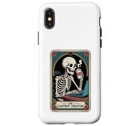 Esqueleto Podcaster Tarot Card Creativo El Creador de Contenido Carcasa para iPhone X/XS