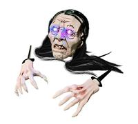 Esqueleto que se levanta - Figura de hueso iluminada, expositor aterrador para exteriores | Decoración de terror activada por sonido jardín, porche, cementerio, evento, fiesta